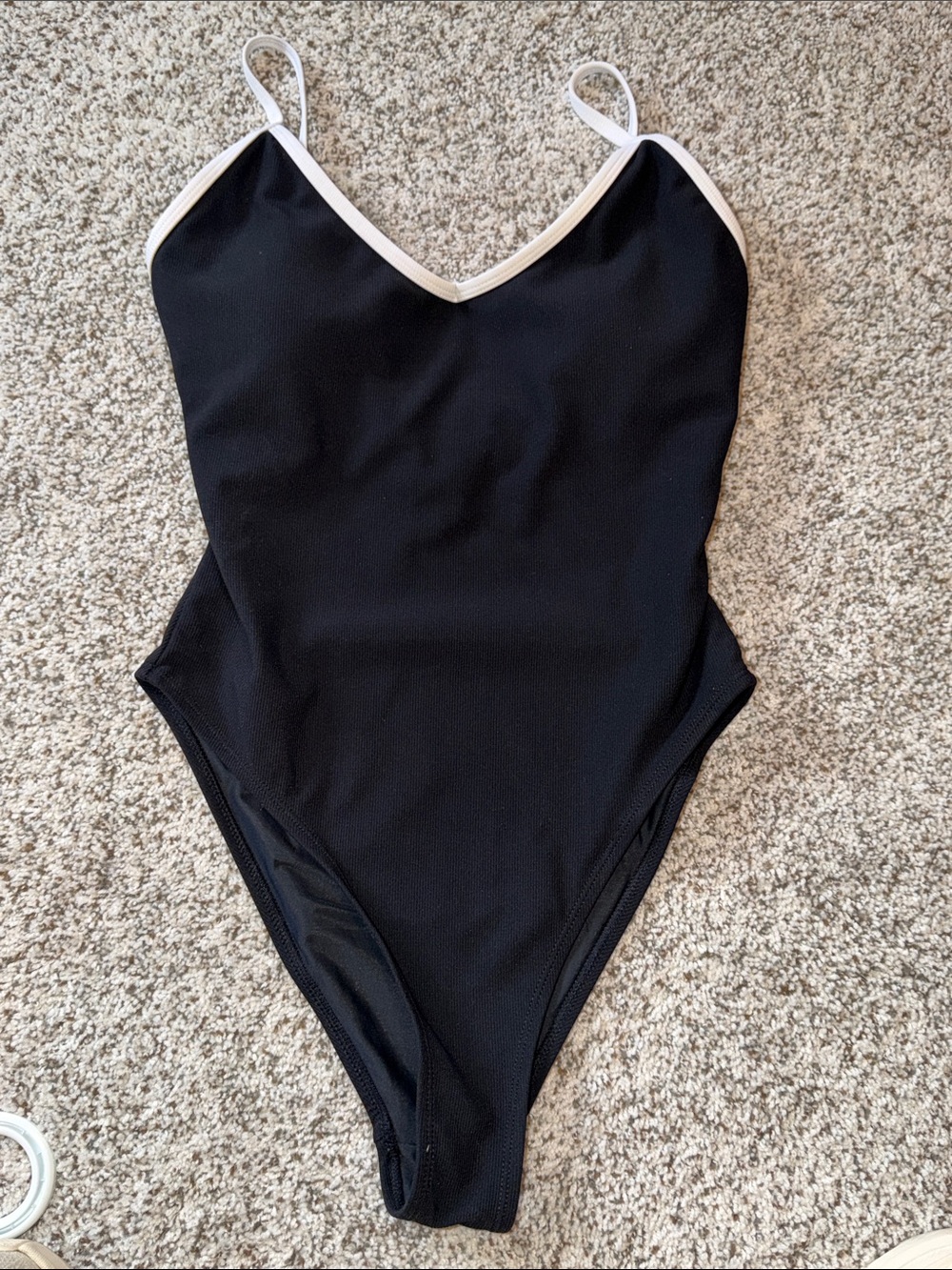 WILO The Label Black Swimsuit with White Trim